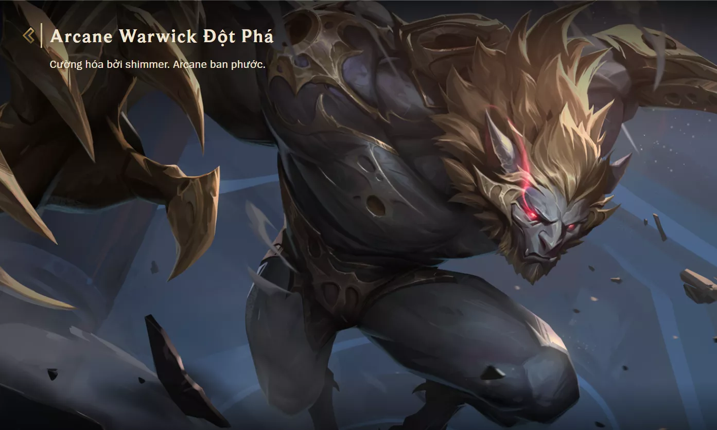 ACC TFT: Arcane Warwick Đột Phá, trắng thông tin, lv1 unrank